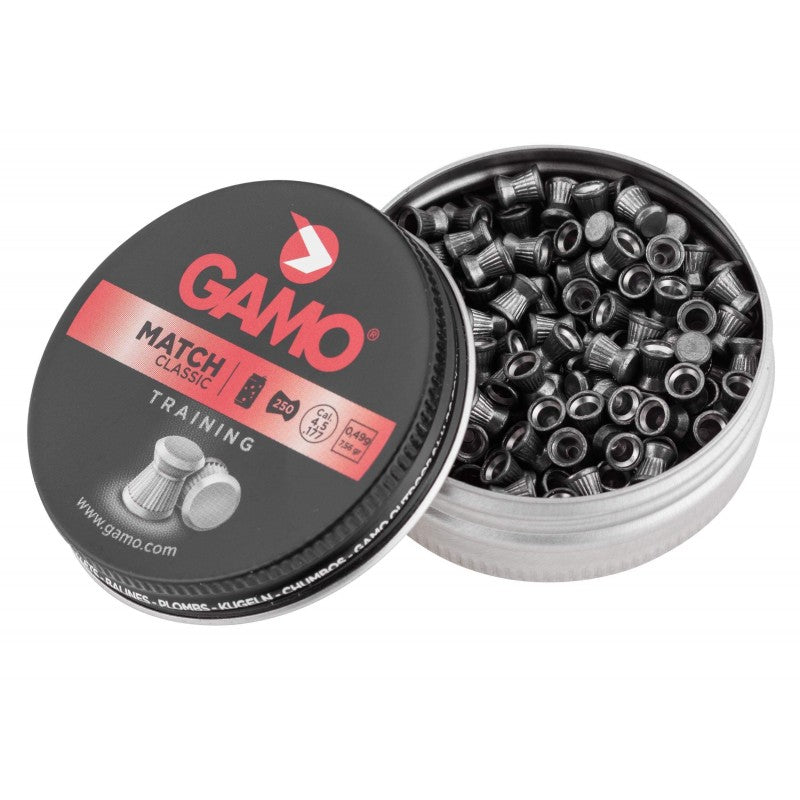 250 Plombs MATCH CLASSIC GAMO - Calibre 4.5mm