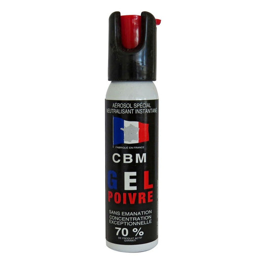 Bombe lacrymogène CBM - gel poivré 25mL