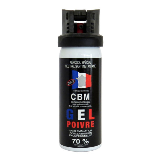 Bombe lacrymogène CBM - gel poivre 50mL